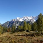 Blick auf den Berg Triglav in den slowenischen Alpen