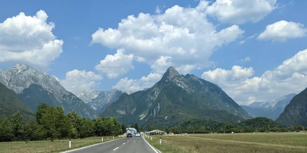 Straße nach Bovec in Slowenien