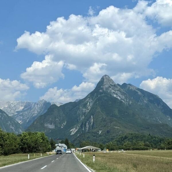 Straße nach Bovec in Slowenien