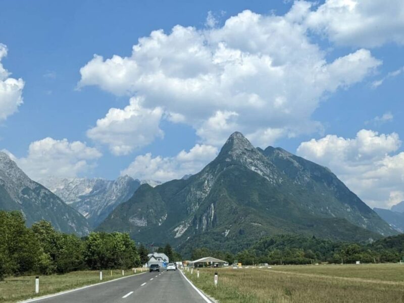 Straße nach Bovec in Slowenien