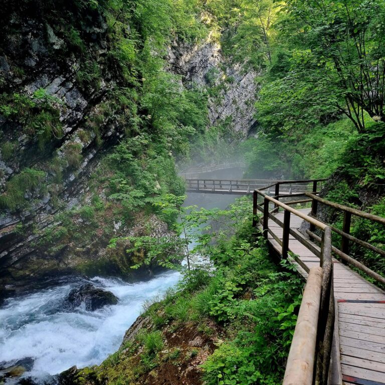 Spaziergang durch die Vintgar-Klamm