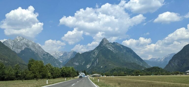 Straße nach Bovec, Slowenien