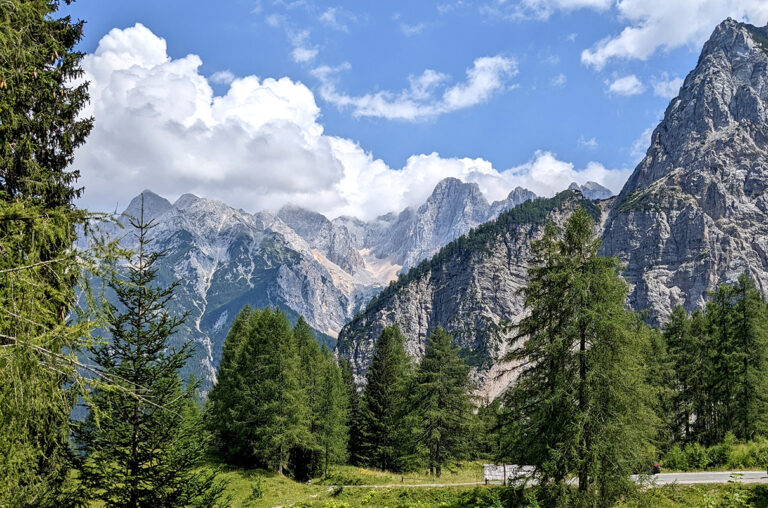 Blick auf den Triglav in Slowenien