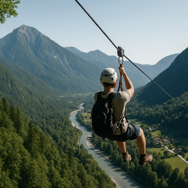 Ziplining in Slowenien: Adrenalin und Natur vom Soča-Tal bis Bled